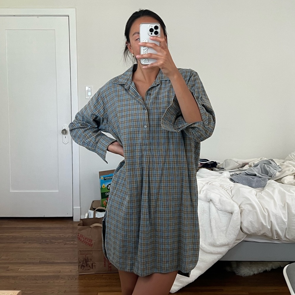 Flannel dress!